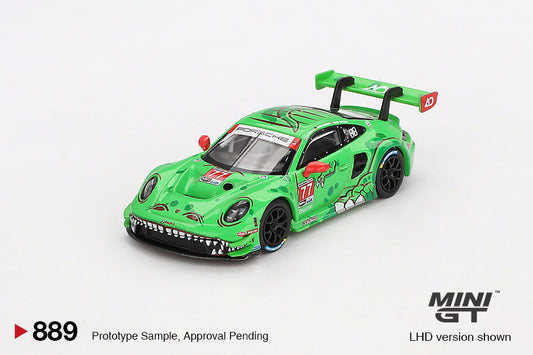 (Pre-Order) Mini GT - Porsche 911 (992) GT3 R #77 AO Racing Daytona 24 Hrs 2nd Place 2024