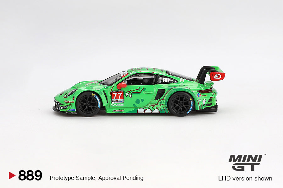 (Pre-Order) Mini GT - Porsche 911 (992) GT3 R #77 AO Racing Daytona 24 Hrs 2nd Place 2024