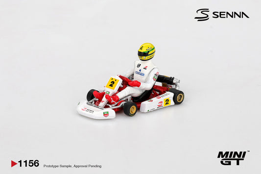 Mini GT 1:64 Ayrton Senna Formula K kart #2 Masters of Paris-Bercy 1993.