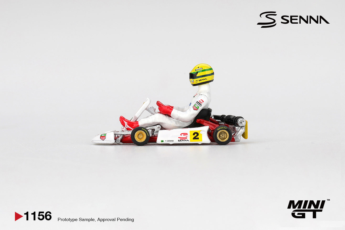 Mini GT 1:64 Ayrton Senna Formula K kart #2 Masters of Paris-Bercy 1993.