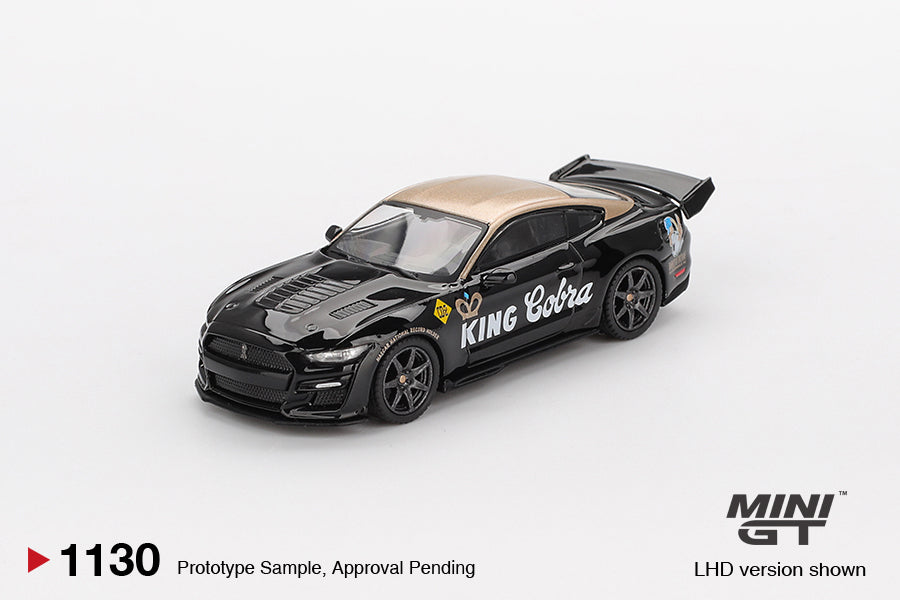 Mini GT 1:64 Shelby GT500 Dragon Snake Concept Black & Gold 2020 diecast model car. Front