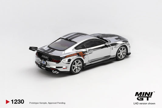 Mini GT Shelby GT500 Dragon Snake Concept chrome silver 2020 1:64 diecast. Back