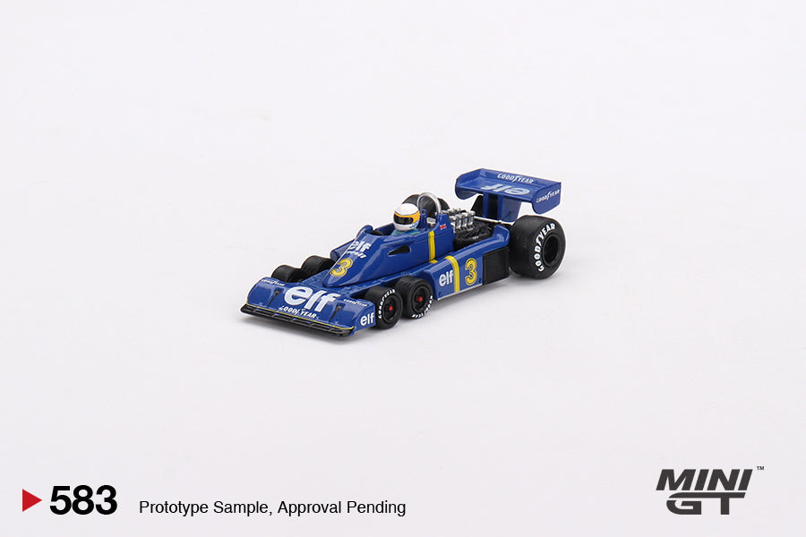 Mini GT - Tyrrell P34 #3 Jody Scheckter 1976 Swedish GP Winner