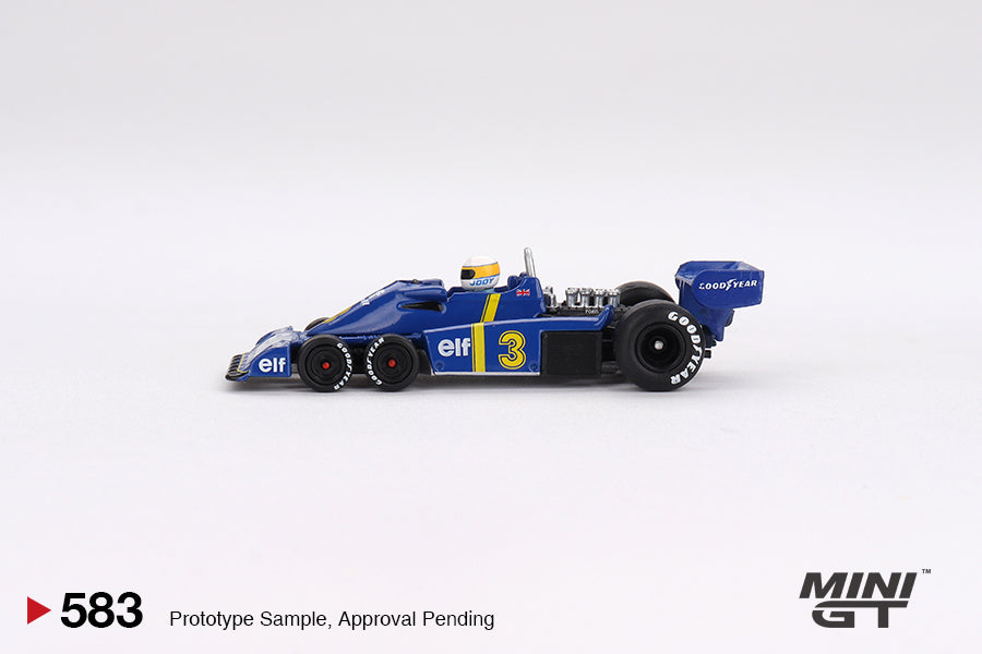 Mini GT - Tyrrell P34 #3 Jody Scheckter 1976 Swedish GP Winner