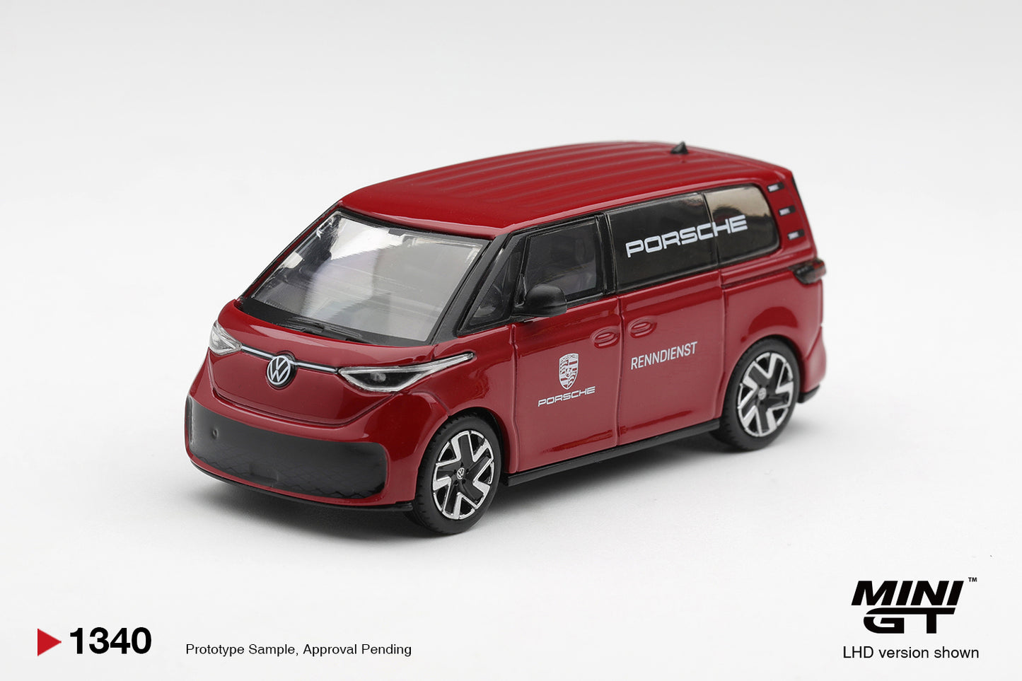 Mini GT Volkswagen ID. Buzz Porsche Renndienst Red 2022.