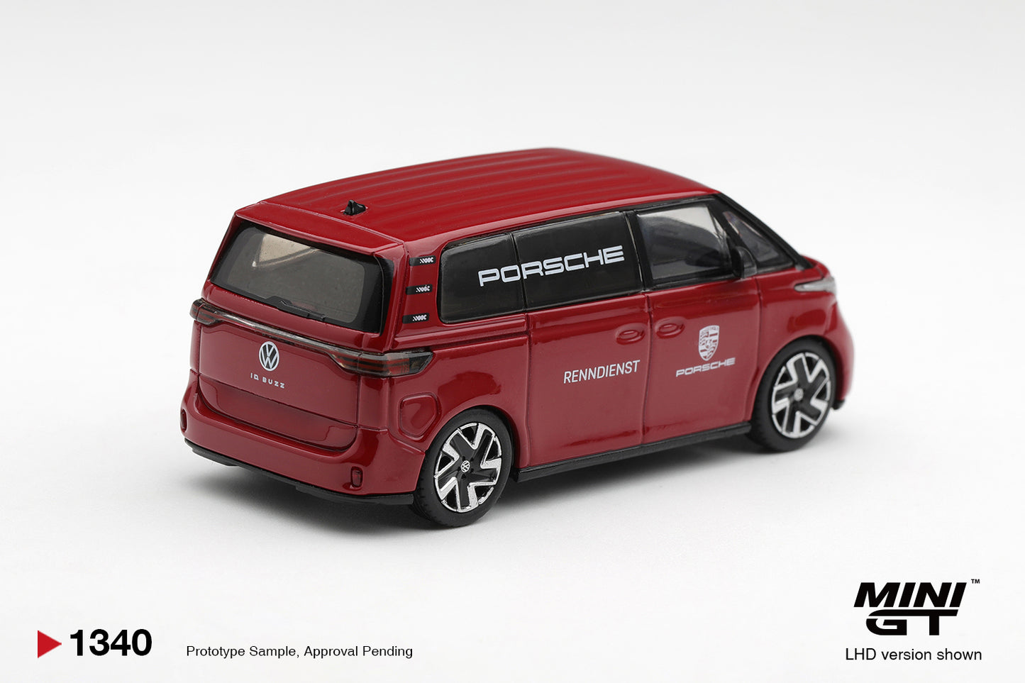 Mini GT Volkswagen ID. Buzz Porsche Renndienst Red 2022.
