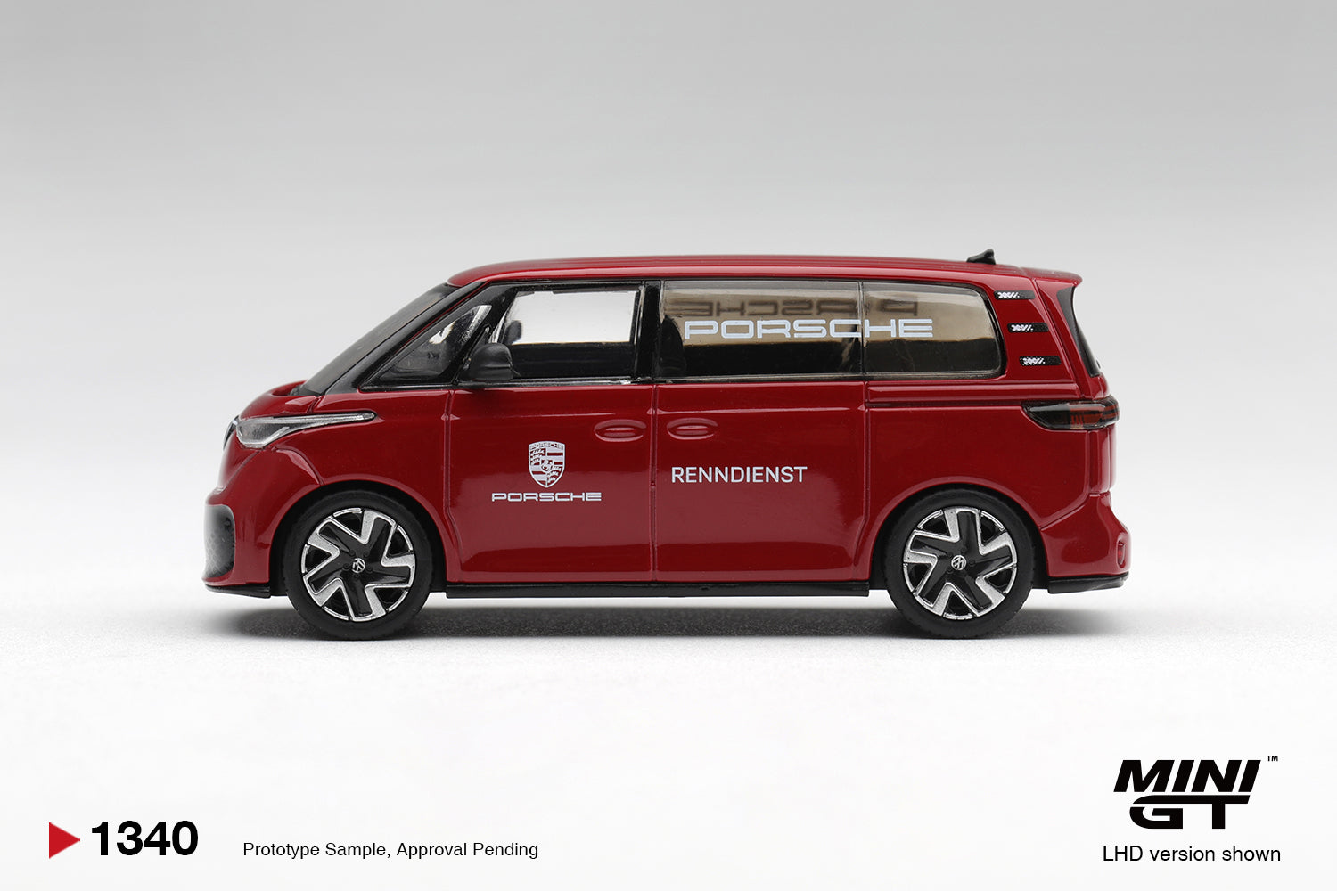 Mini GT Volkswagen ID. Buzz Porsche Renndienst Red 2022.