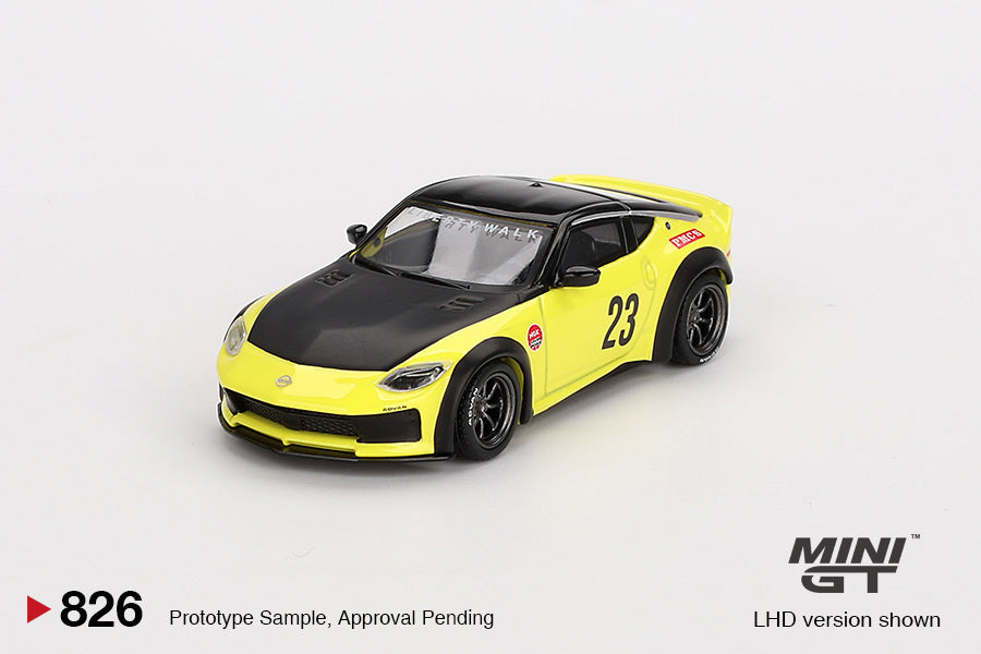 (Pre-Order) Mini GT - Nissan Z LB Nation Works Ikazuchi Yellow 2024