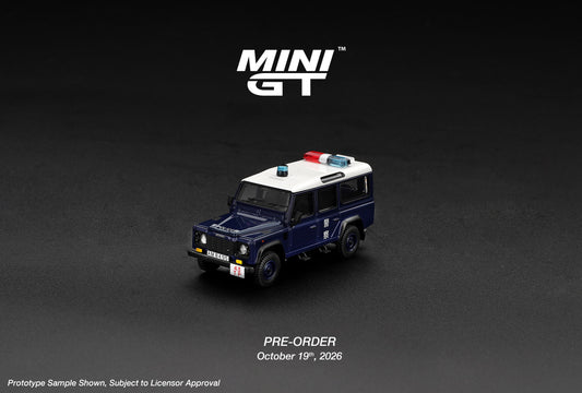 (Pre-Order) Mini GT - Land Rover Defender 110 Royal HK Police Tai Po District HK Exclusive (Blister Packaging)