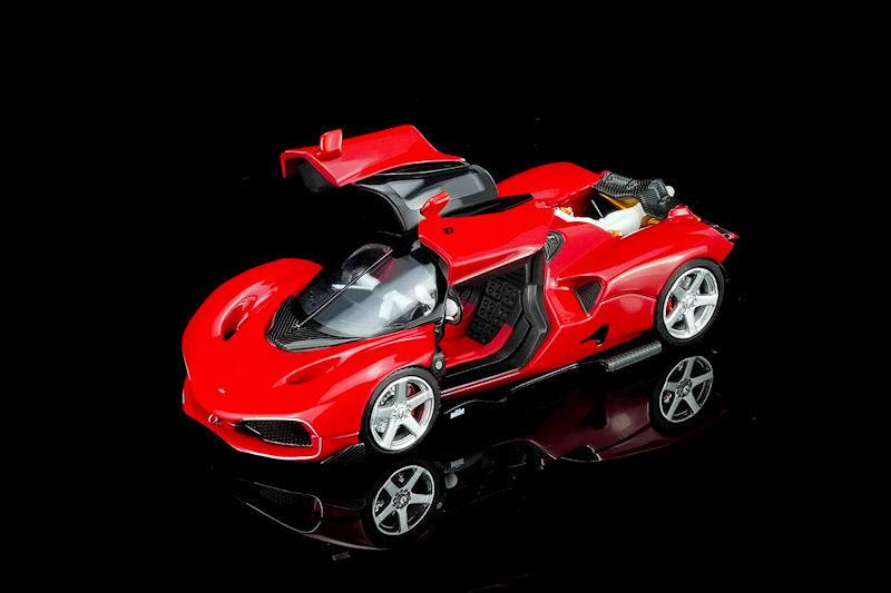 Motorhelix Nilu Hypercar Gilles Red gullwing doors open detailed engine 1:64