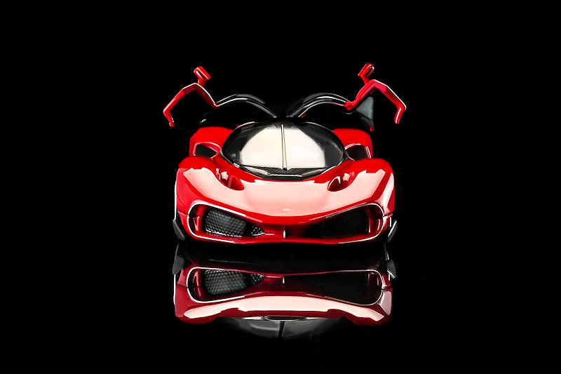 Motorhelix Nilu Hypercar Gilles Red gullwing doors open detailed engine 1:64