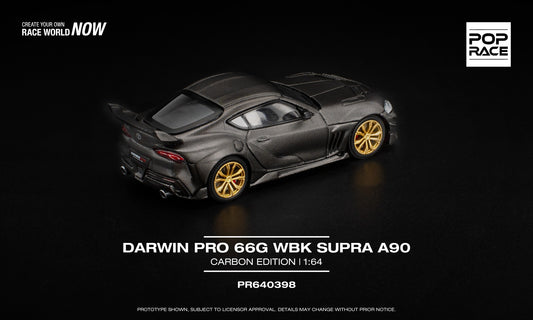 POP Race Darwin Pro 66G WBK Supra A90 Carbon Edition 1:64 diecast. Back