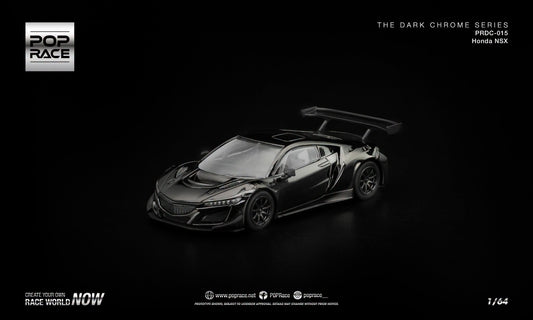 POP Race Honda NSX GT3 EVO22 Dark Chrome Series with removable engine cover.