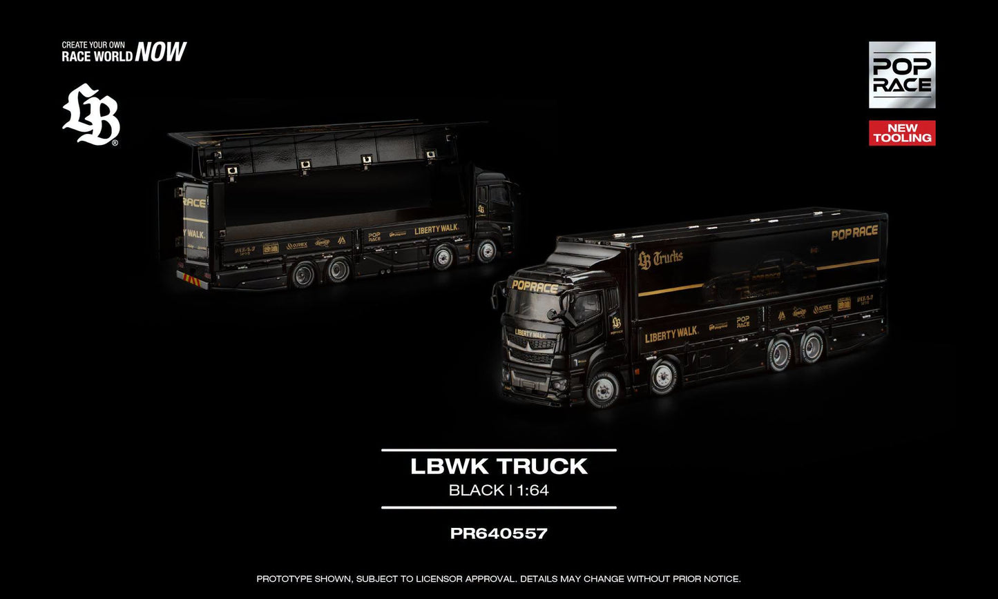 POP RACE LBWK Truck Black transporter
