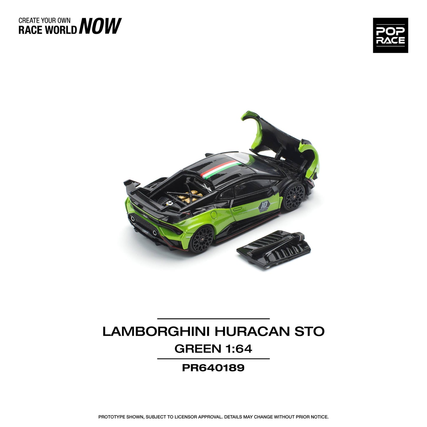 (Pre-Order) POP Race - Lamborghini Huracan STO Green