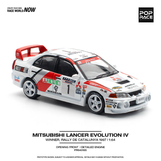 (Pre-Order) POP Race - Mitsubishi Lancer Evolution IV Winner, Rally de Catalunya 1997