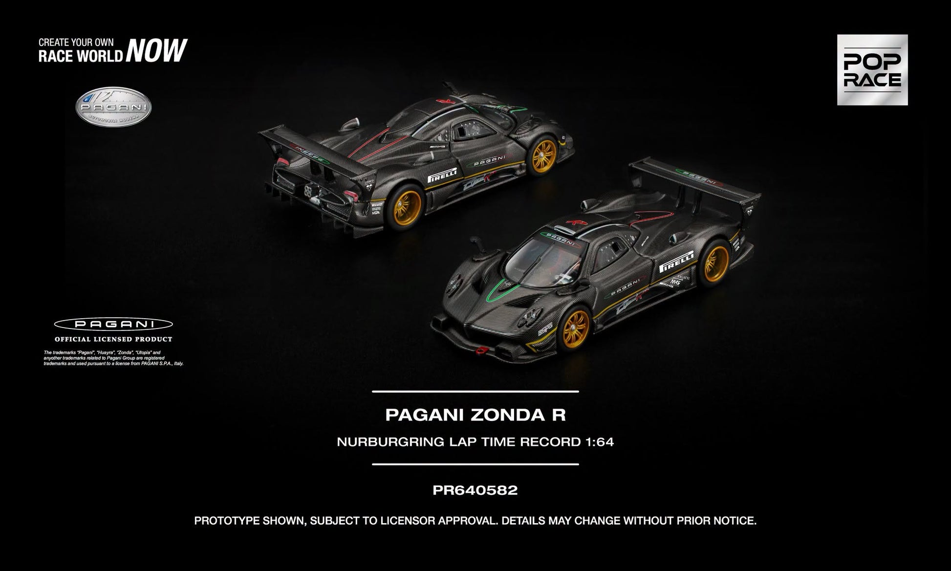 POP RACE Pagani Zonda R Nürburgring Lap Time Record with removable body panels.