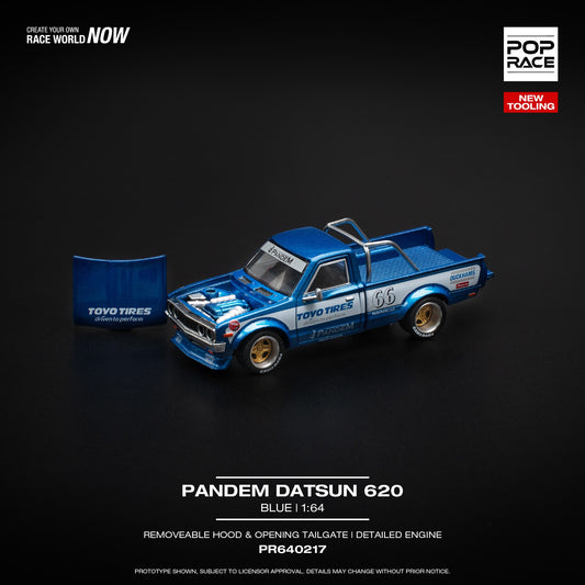 (Pre-Order) POP Race - Pandem Datsun 620 Blue