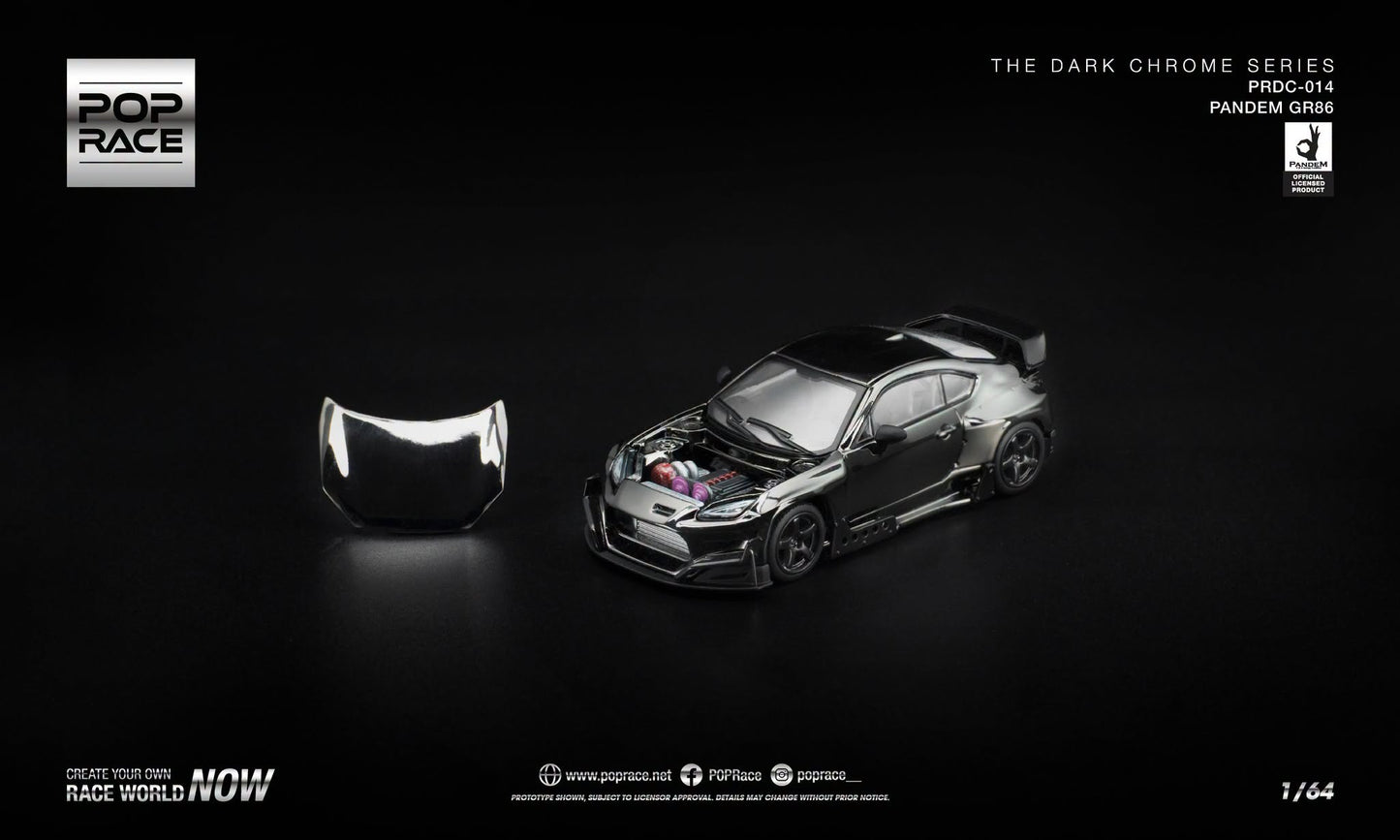 POP RACE Pandem GR86 Dark Chrome Series.
