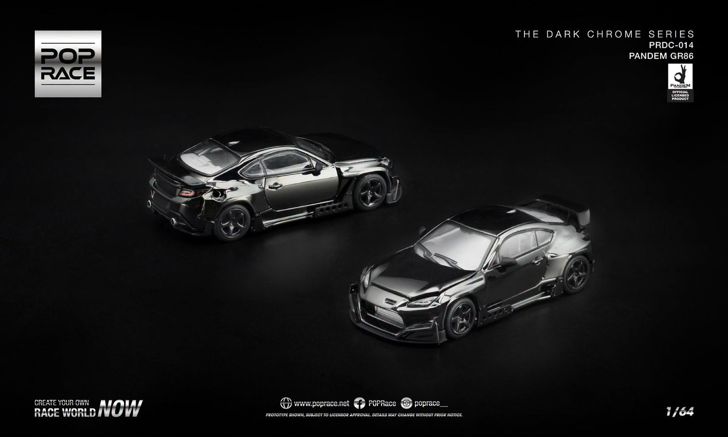 POP RACE Pandem GR86 Dark Chrome Series.