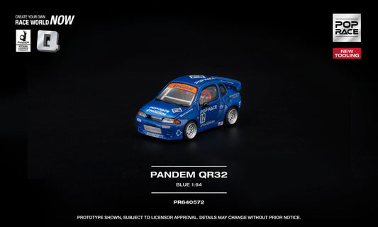 POP Race Pandem Pocket Bunny R32 Blue with POP RACE livery and opening hood.