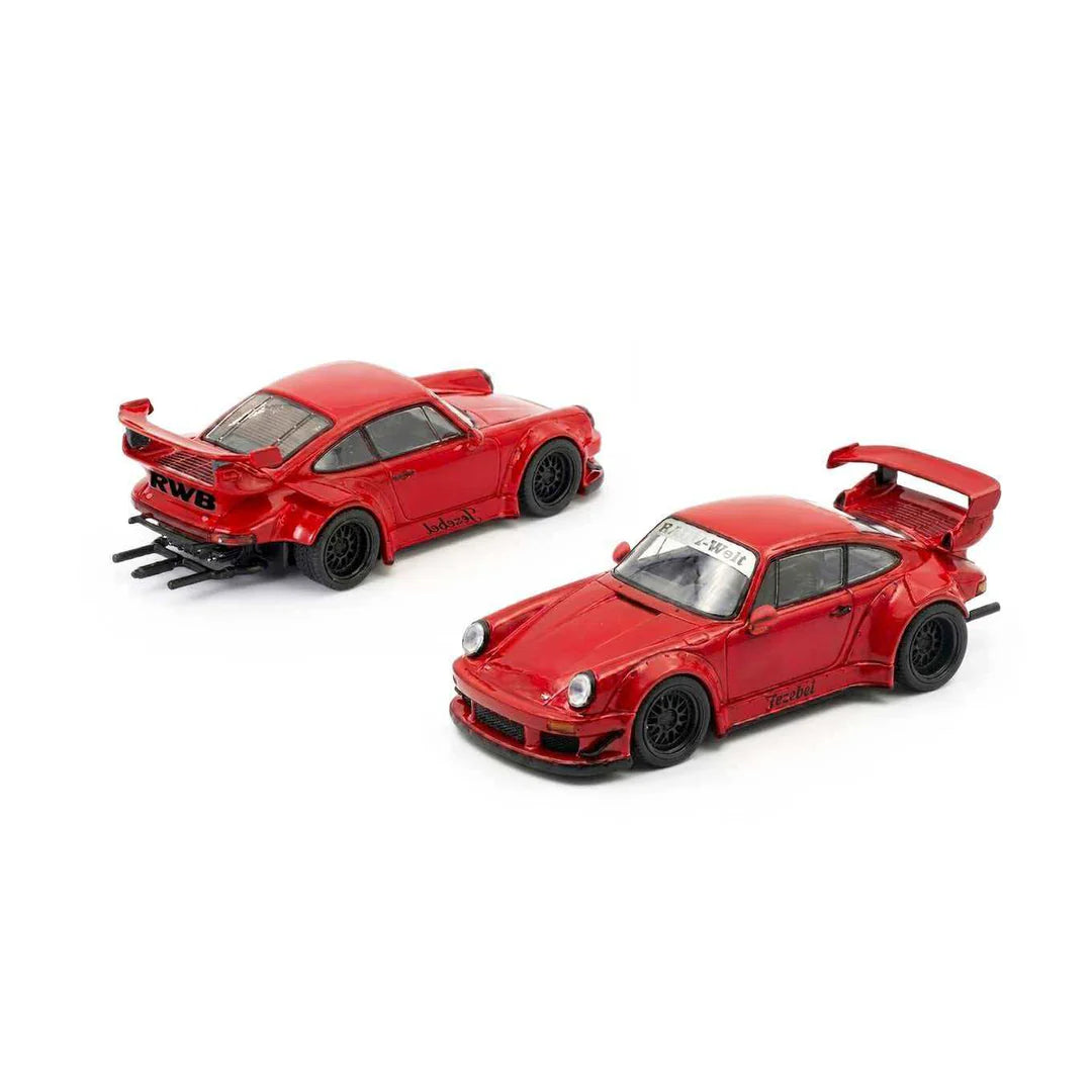 POP RACE RWB Porsche 930 in red Enigma Exclusive edition.
