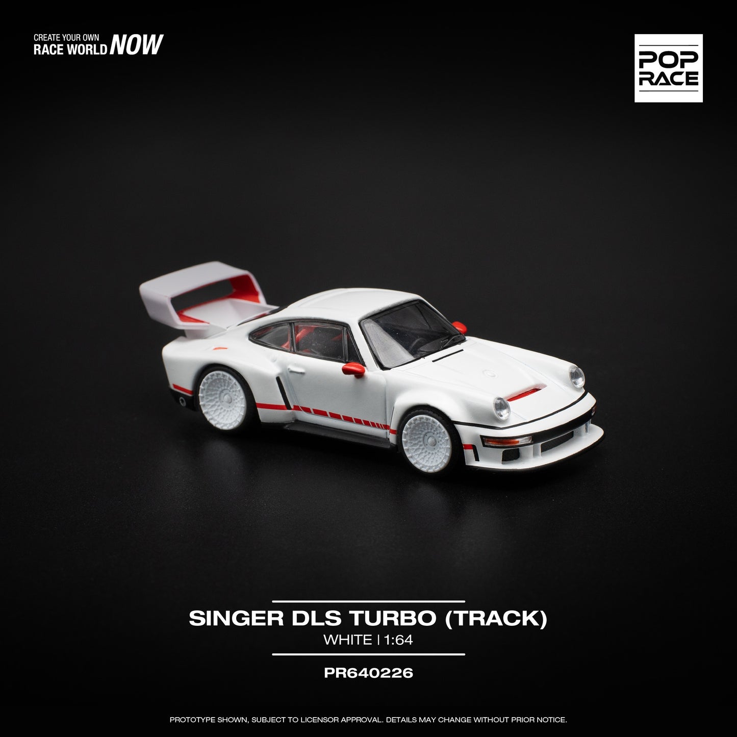 (Pre-Order) POP Race - Singer DLS Turbo (Track) White/Red