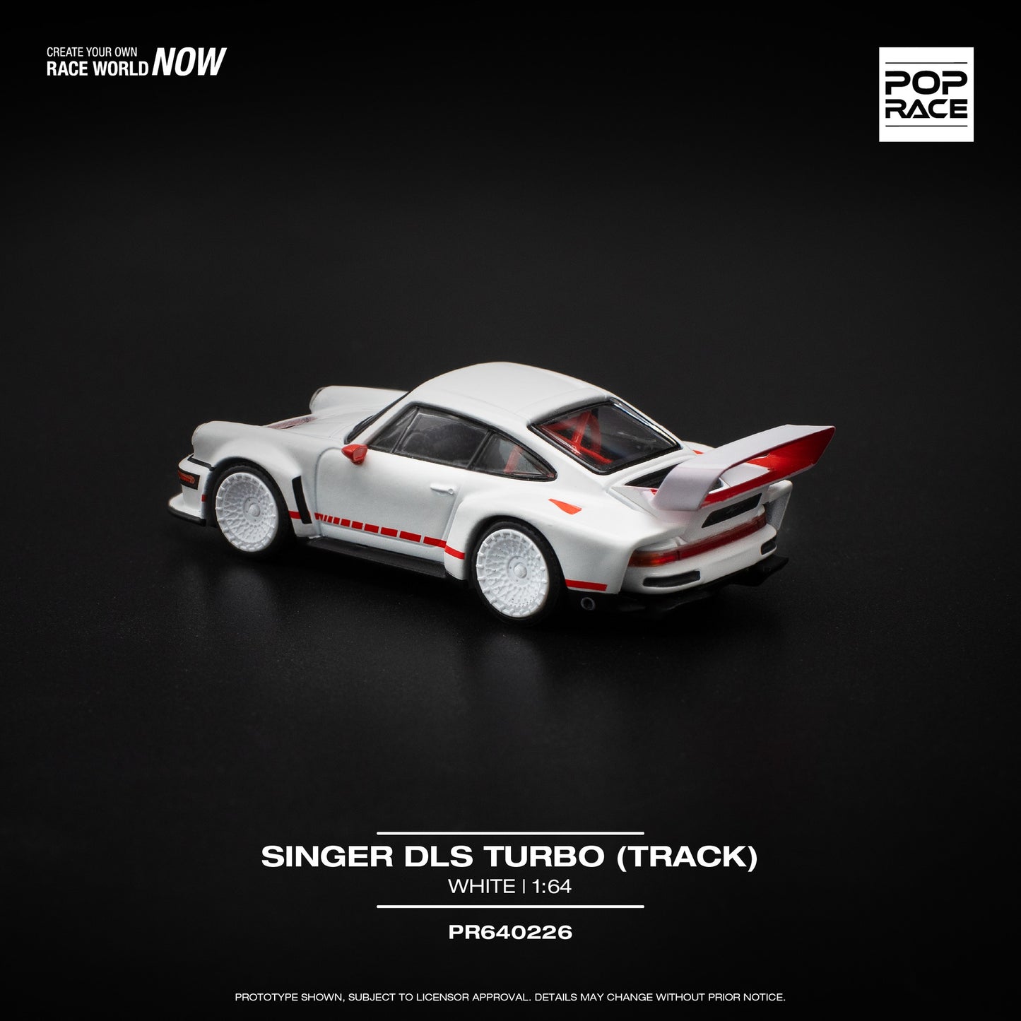 (Pre-Order) POP Race - Singer DLS Turbo (Track) White/Red