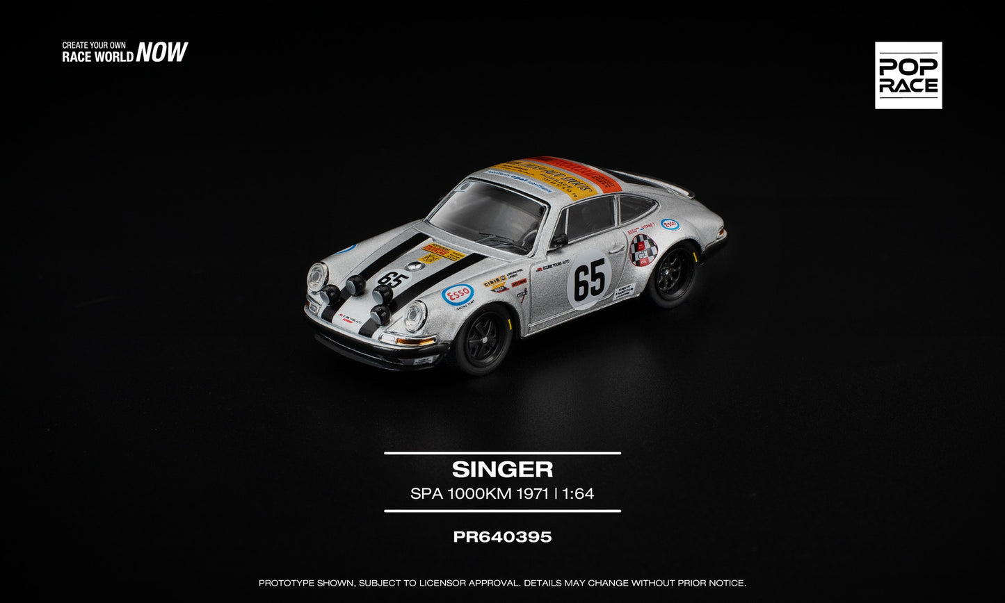 POP Race Singer SPA 1000KM 1971 endurance race car diecast model 1:64. Front