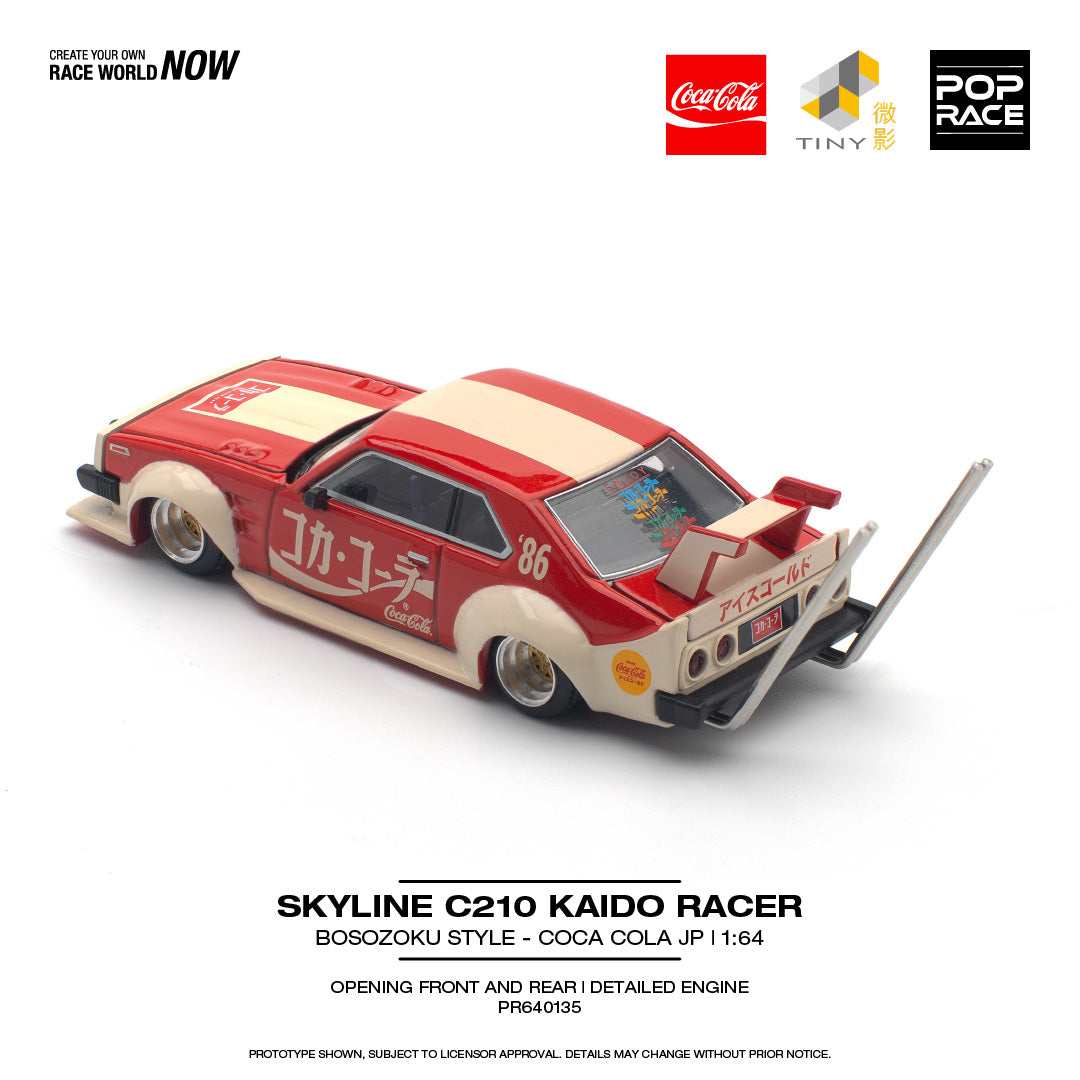 (Pre-Order) POP Race - Skyline C210 Kaido Racer Bosozoku Style Coca Cola JP