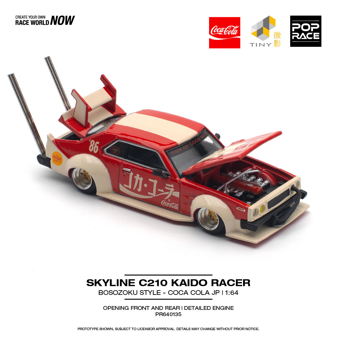 (Pre-Order) POP Race - Skyline C210 Kaido Racer Bosozoku Style Coca Cola JP