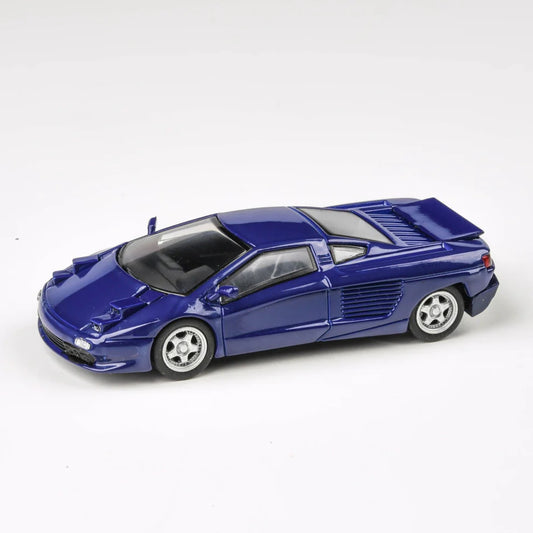 PARA64 1:64 Cizeta V16T 1991 Monterey Blue V16 supercar diecast model with pop up headlights
