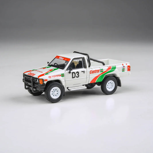 PARA64 1:64 Toyota Hilux 1995 Rustenburg 400 Rally Castrol livery rally pickup diecast model