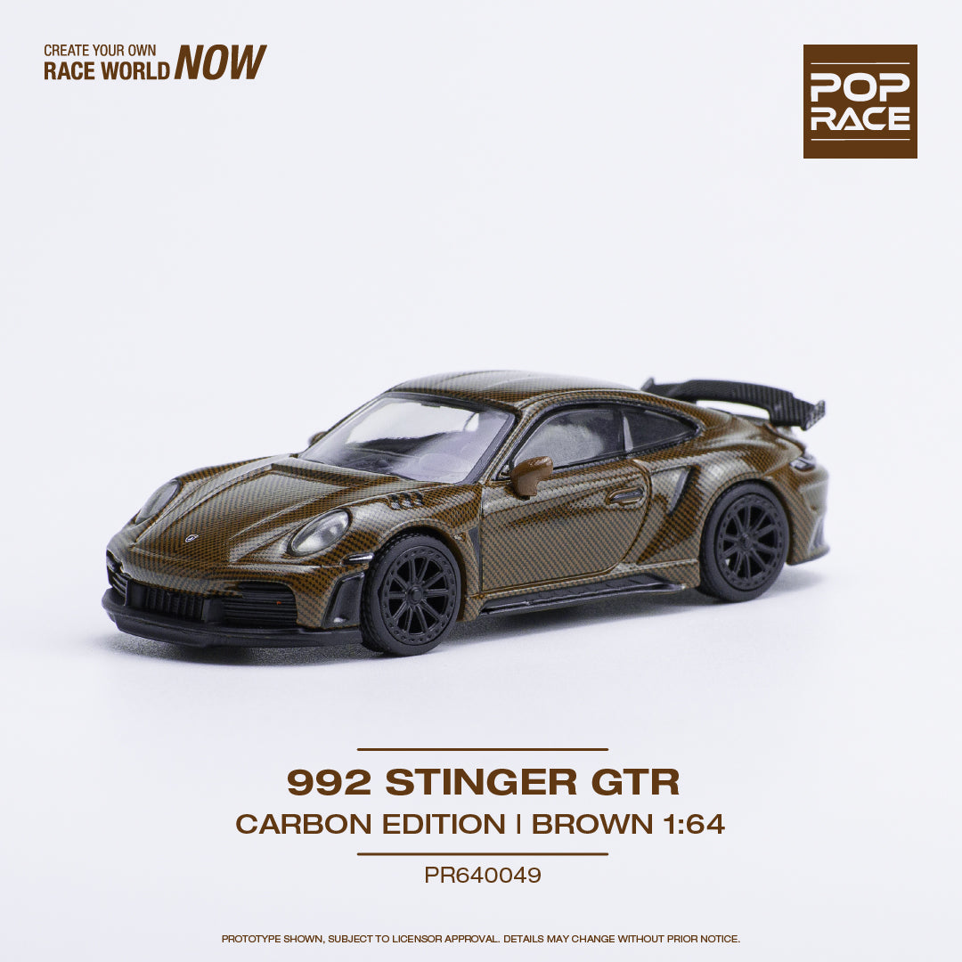 (Pre-Order) POP Race - Stinger 992 GTR Carbon Edition Brown