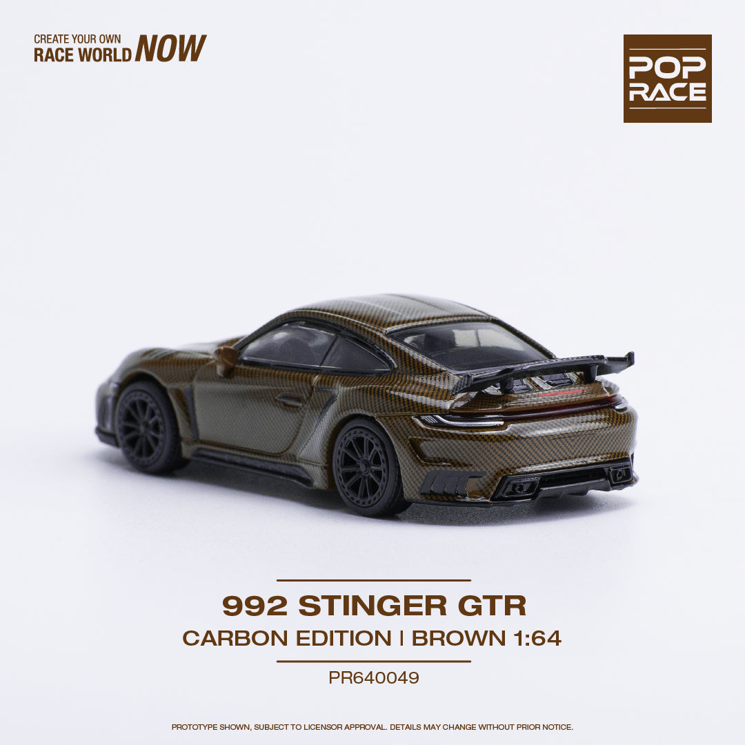 (Pre-Order) POP Race - Stinger 992 GTR Carbon Edition Brown