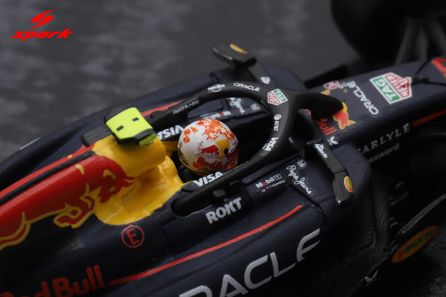 Sparky Oracle Red Bull Racing RB21 Max Verstappen and Yuki Tsunoda Abu Dhabi GP 2025.