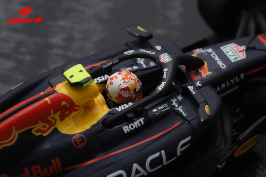 Sparky Oracle Red Bull Racing RB21 Max Verstappen and Yuki Tsunoda Abu Dhabi GP 2025.