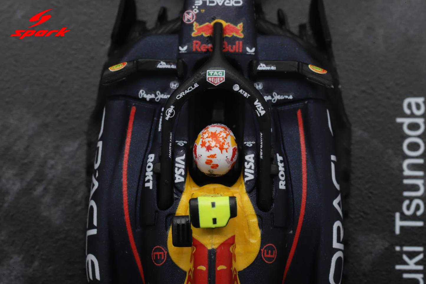 Sparky Oracle Red Bull Racing RB21 Max Verstappen and Yuki Tsunoda Abu Dhabi GP 2025.