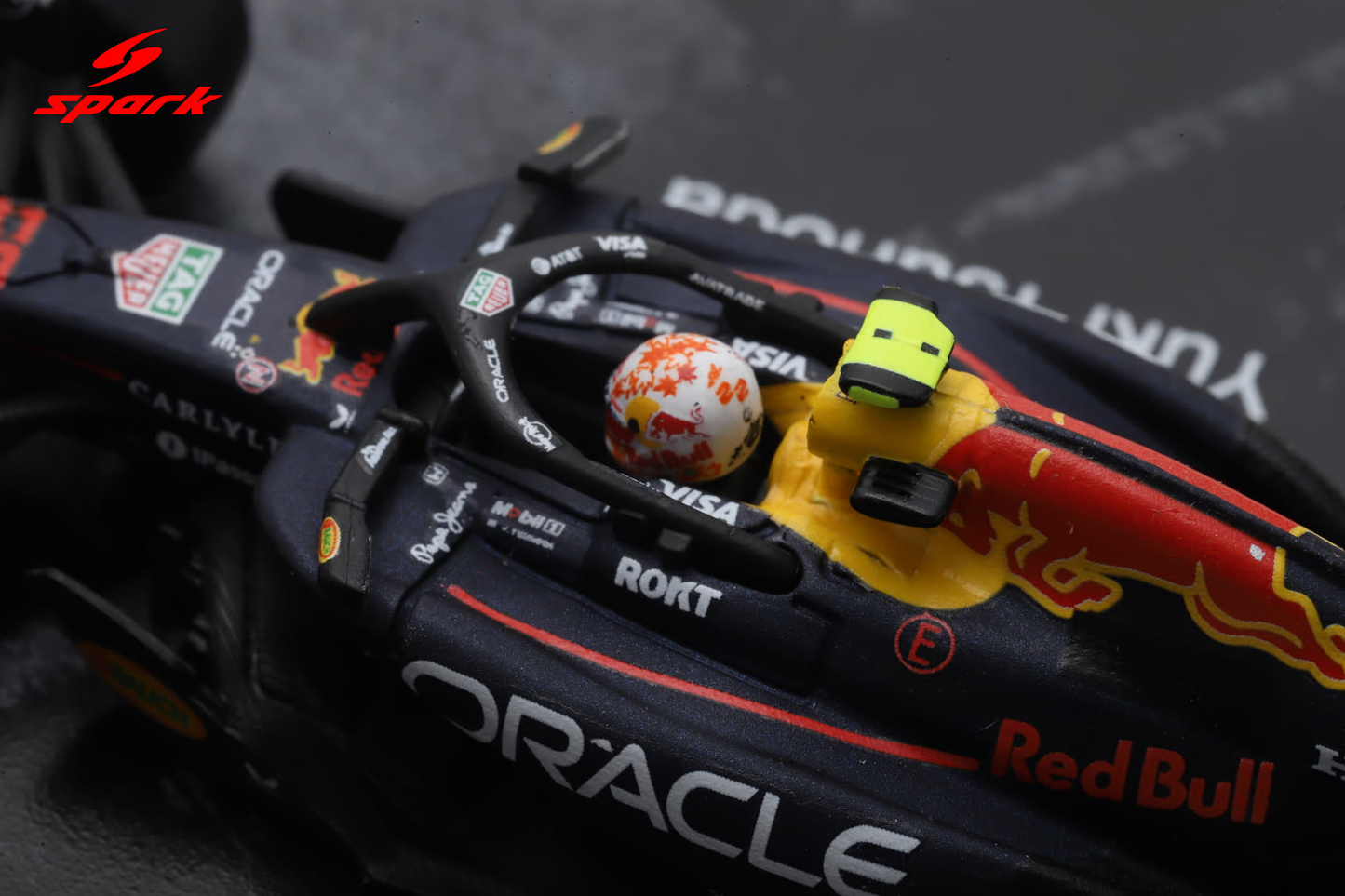 Sparky Oracle Red Bull Racing RB21 Max Verstappen and Yuki Tsunoda Abu Dhabi GP 2025.