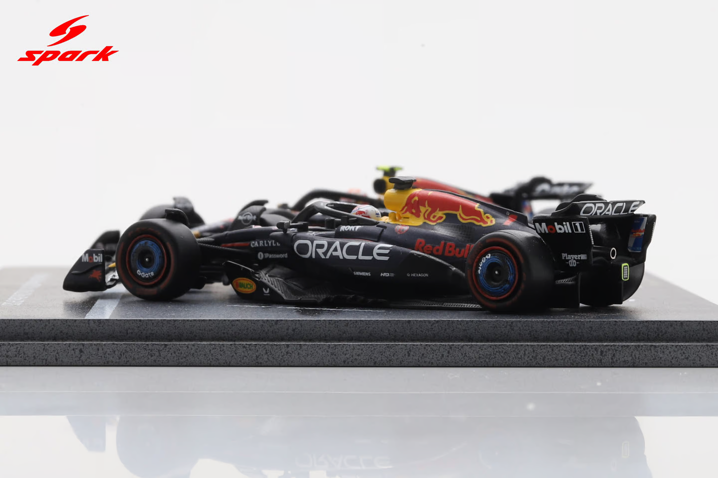 Sparky Oracle Red Bull Racing RB21 Max Verstappen and Yuki Tsunoda Abu Dhabi GP 2025.