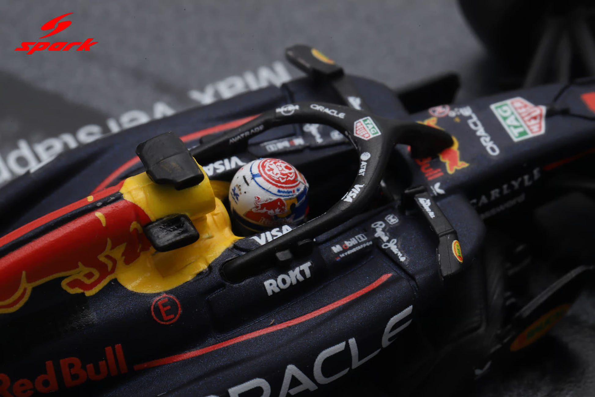 Sparky Oracle Red Bull Racing RB21 Max Verstappen and Yuki Tsunoda Abu Dhabi GP 2025.