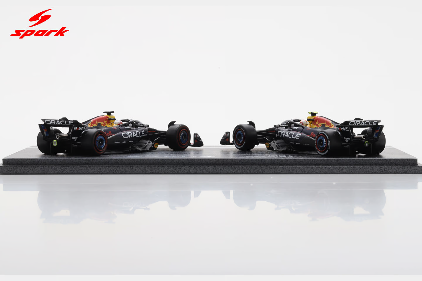 Sparky Oracle Red Bull Racing RB21 Max Verstappen and Yuki Tsunoda Abu Dhabi GP 2025.