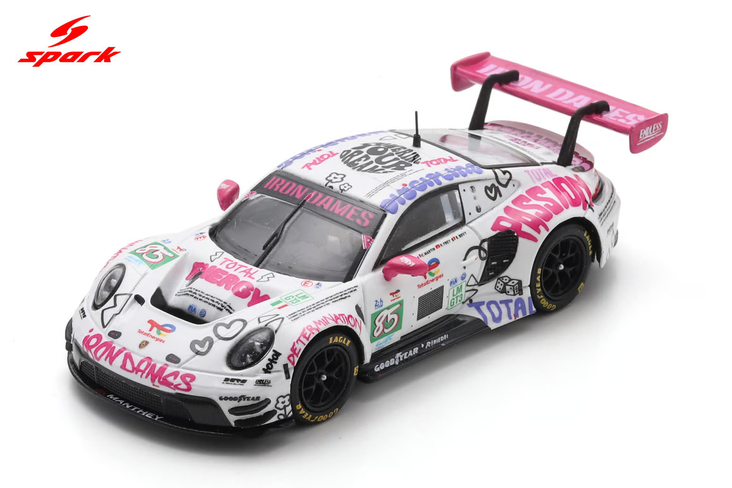 Sparky Porsche 911 GT3 R #85 Iron Dames 2025 Le Mans.