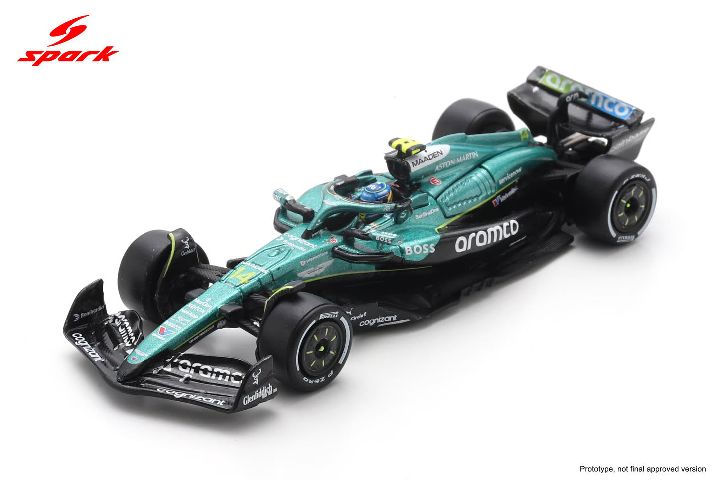 (Pre-Order) Sparky - Aston Martin AMR25 No.14 Aston Martin Aramco Formula One Team Japanese GP 2025 Fernando Alonso
