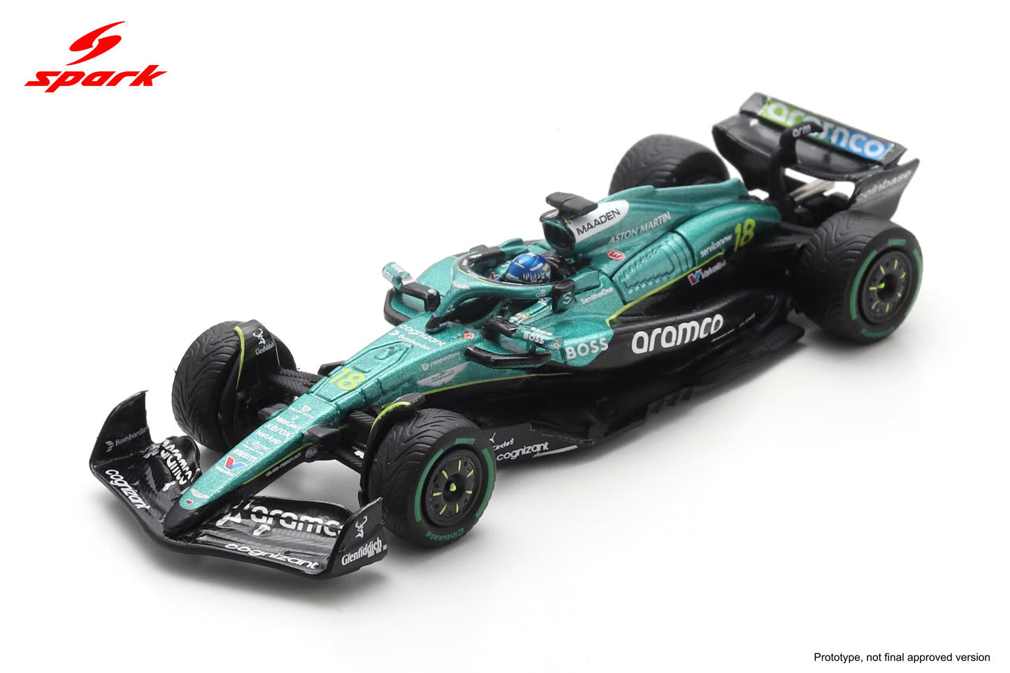 (Pre-Order) Sparky - Aston Martin AMR25 No.18 Aston Martin Aramco Formula One Team 6th Australian GP 2025 Lance Stroll