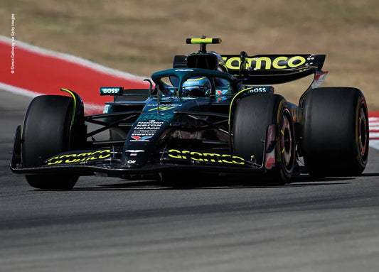 Sparky 1:64 Aston Martin AMR25 #14 Fernando Alonso US GP 2025 Formula 1 die-cast model.