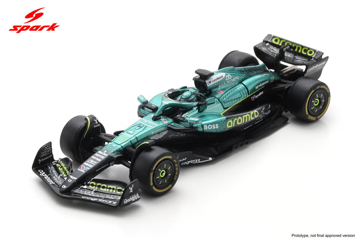 (Pre-Order) Sparky - Aston Martin AMR25 #18 Lance Stroll Aston Martin Aramco Formula One Team US GP 2025