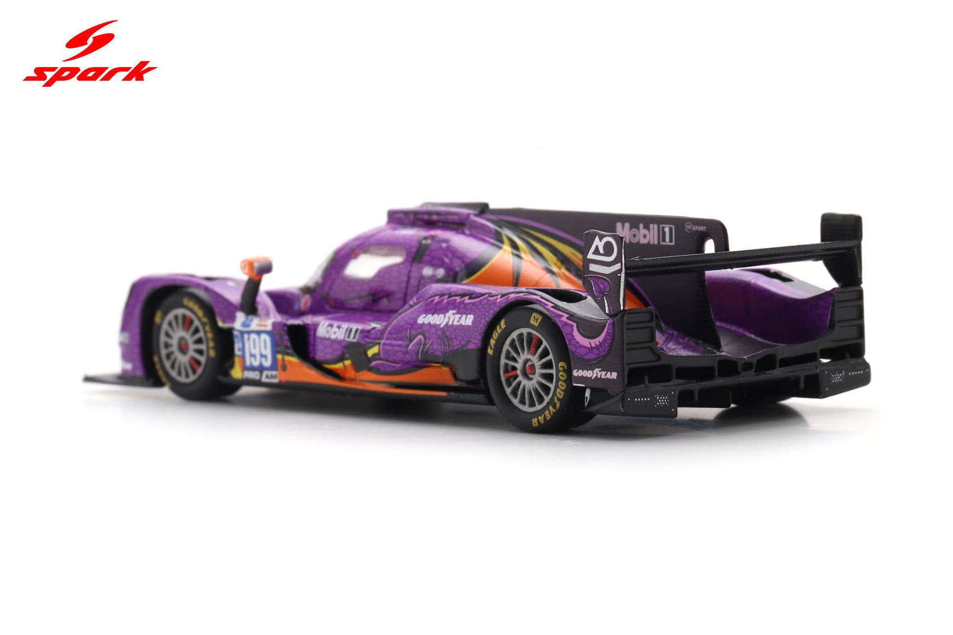 Sparky Oreca 07-Gibson No. 199 AO by TF Le Mans 2025 LMP2 class podium model.