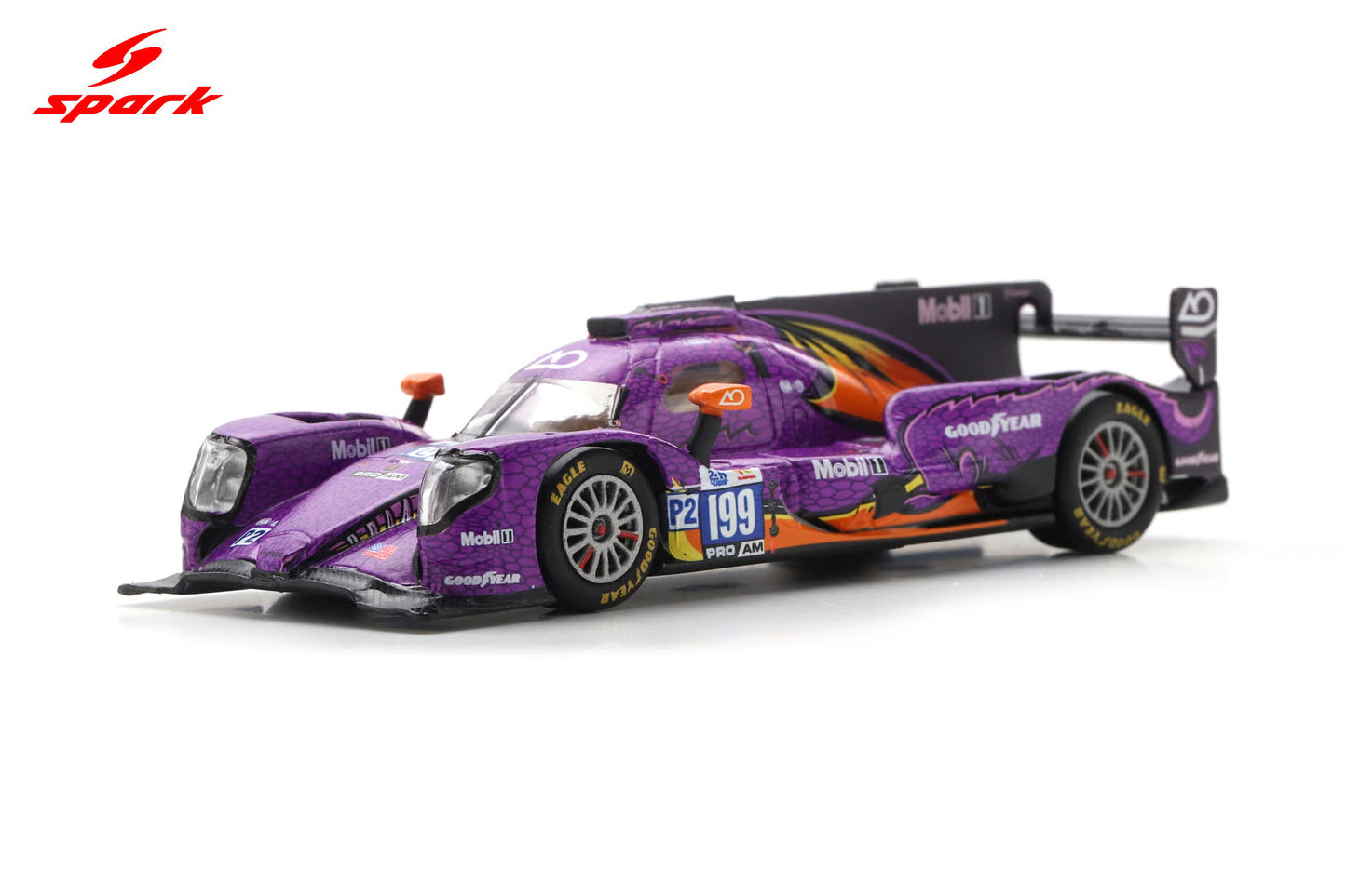 Sparky Oreca 07-Gibson No. 199 AO by TF Le Mans 2025 LMP2 class podium model.