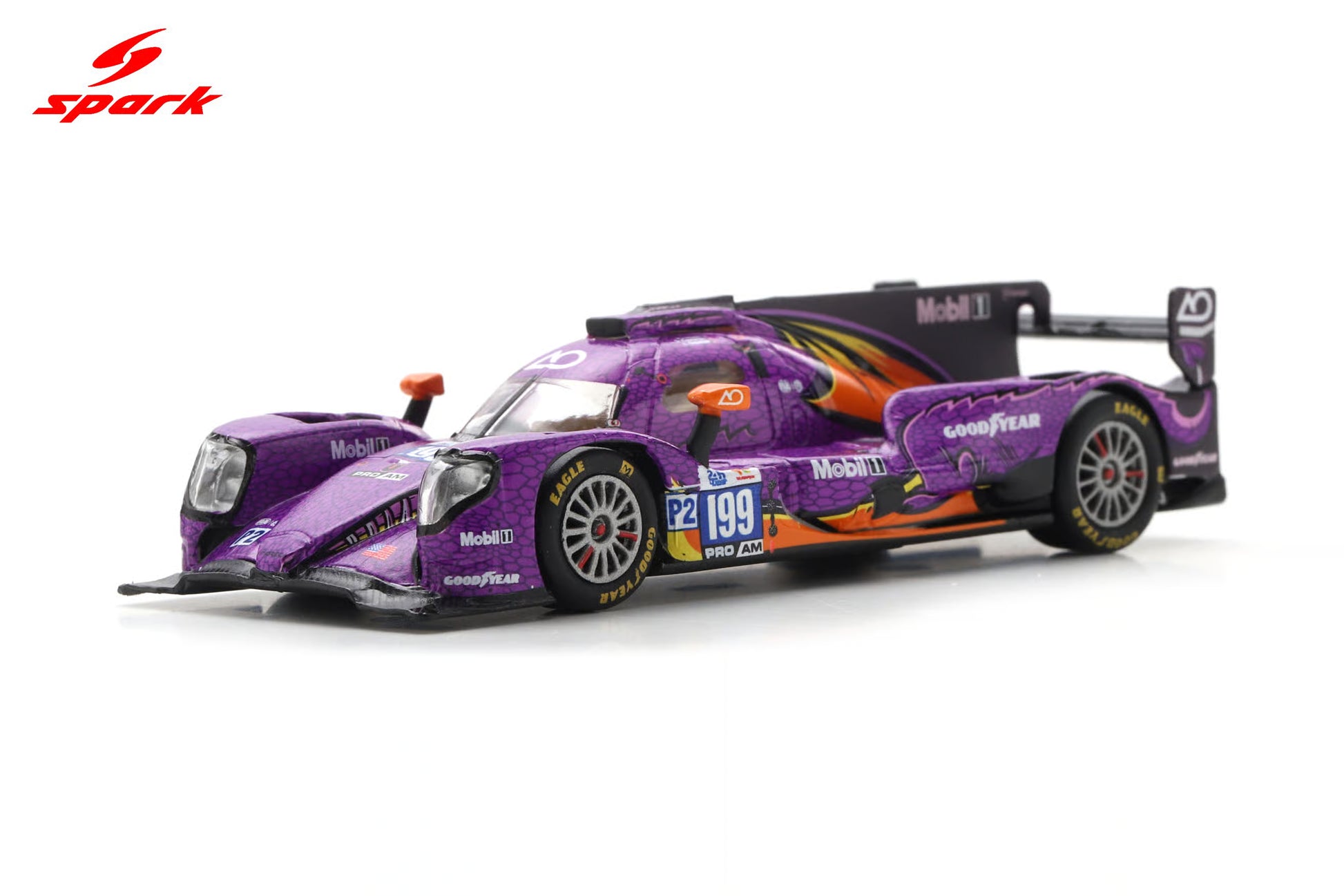 Sparky Oreca 07-Gibson No. 199 AO by TF Le Mans 2025 LMP2 class podium model.